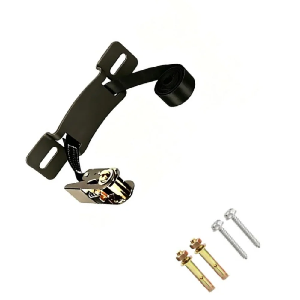 Heavy-Duty Gas Tank Wall Mount Bracket With 6.56Ft Ratchet Strap Adjustable Cylinder Holder Stable Secure Rack For Home Outdoor
