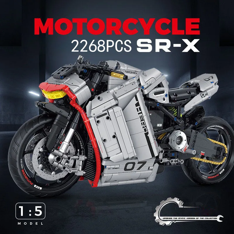 

Technical 1:5 Scale America Zero SR-X Concept Motorcycle Building Block Construction Set Model Bricks Motorbike Toys For Gift