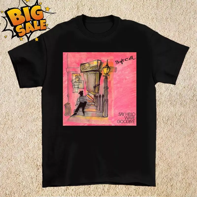 

Футболка Soft Cell Band Say Hello Wave Goodbye, полный размер S 5XL