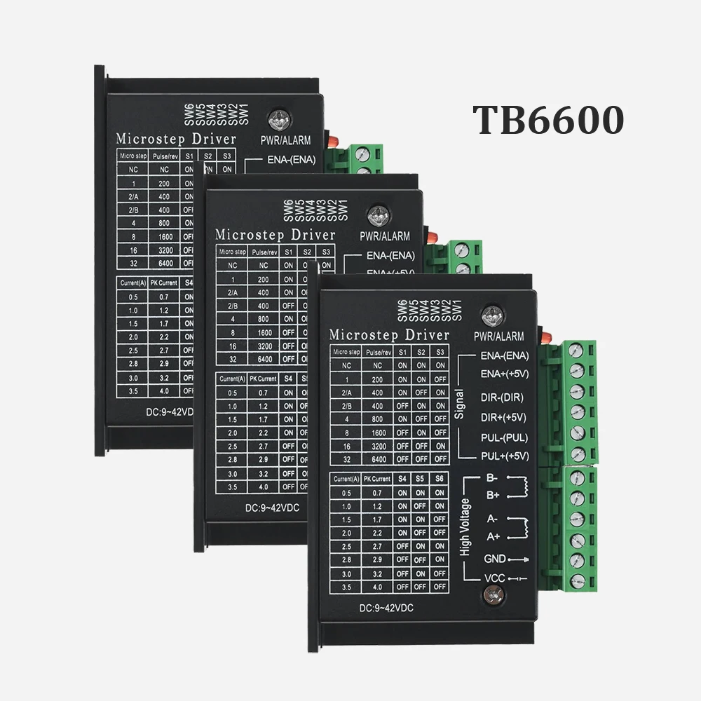 Stepper Motor Driver TB6600 23 Nema 34 42/57/86 Nema17 4A DC9-40V 1 Axis Stepping Motor CNC Engraving Machine