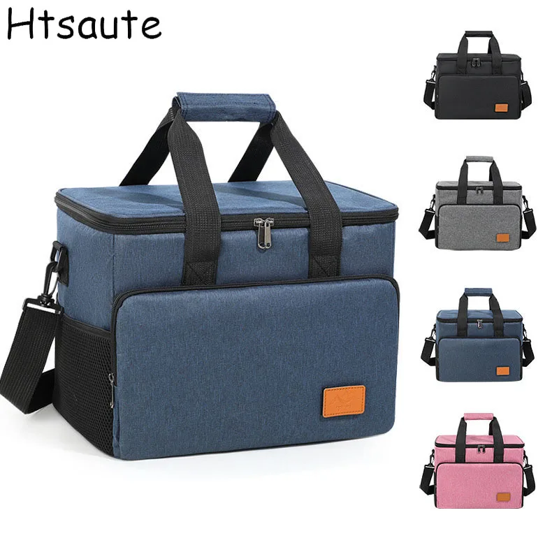 M/L Picnic Box Thickened lunch bags insulated bento bag Oxford heat-pressed leak-proof aluminum foil picnic bags cooler bag