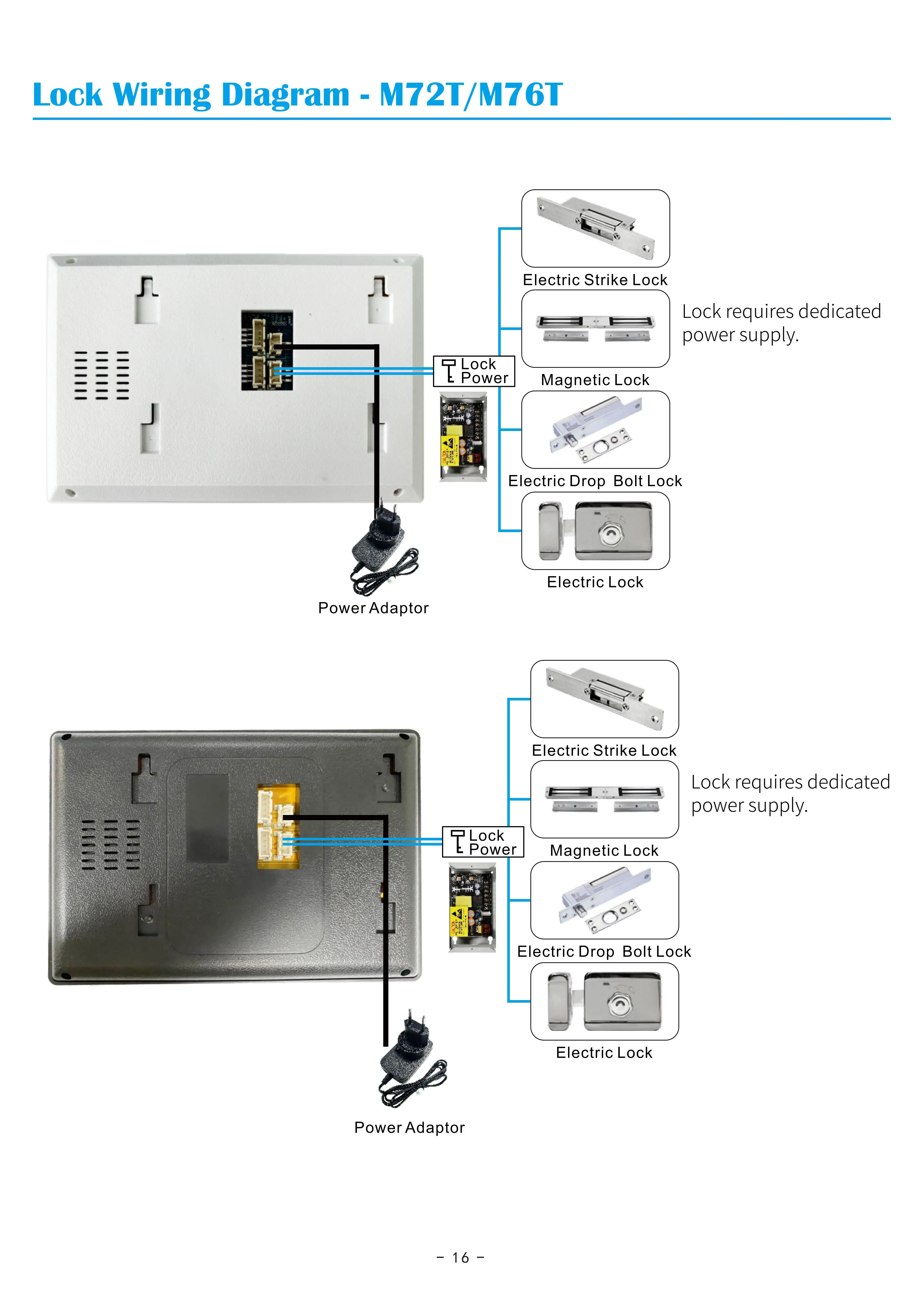 7inch Color Wired Video Intercom System Visual Doorphone Camera Video Doorbell Door Phone Kits for Home IP Villa Apartment M73T
