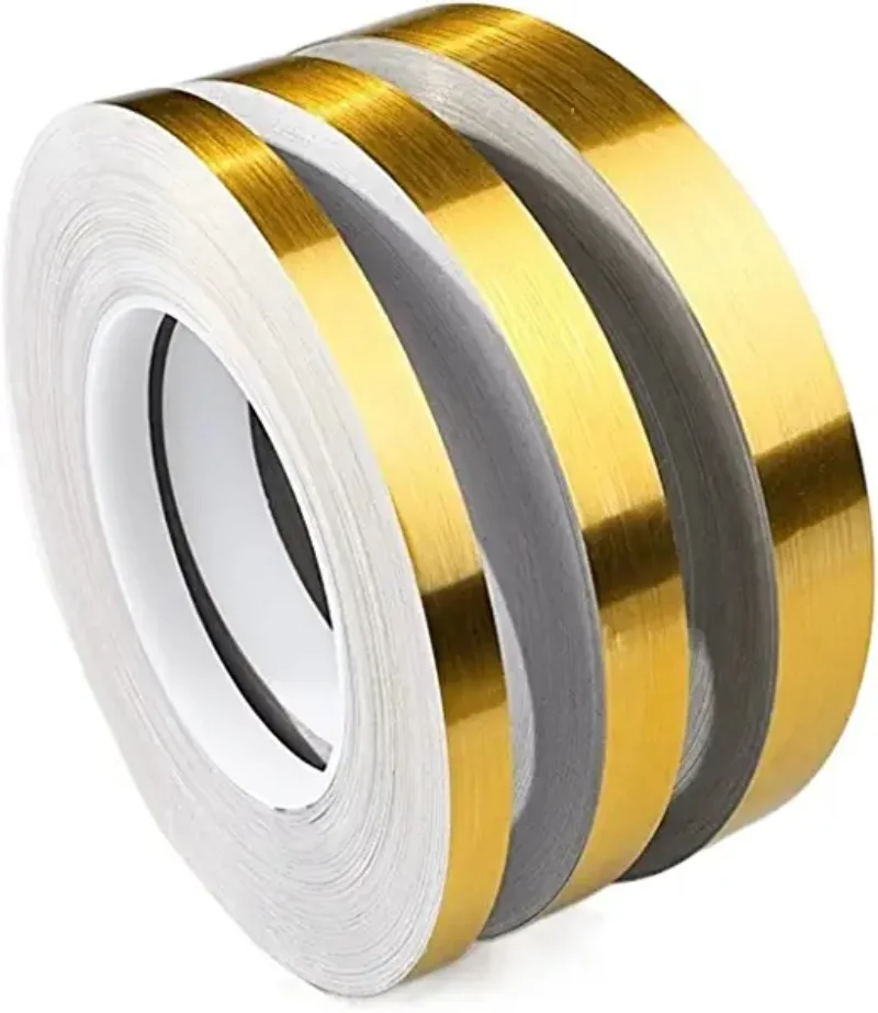 50M  Self-Adhesive Tile Stickers Tape Gold Black Floor Waterproof Wall Gap Sealing Strip Tile Beauty Seam Sticker Home Decor