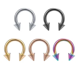 1pc Fashion stainless steel Horseshoe Fake Nose Ring C Clip BCR Septum Lip Piercing Falso Nose Rings Hoop For Women Men