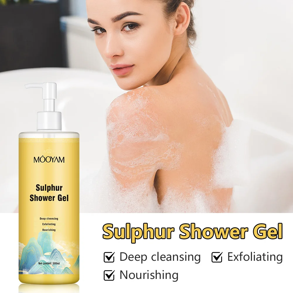 

Sulfur Fragrance Body Wash Mite Removal Liquid Soap Long-lasting Fragrance Body Cleansing Mite Removal Exfoliation Skincare