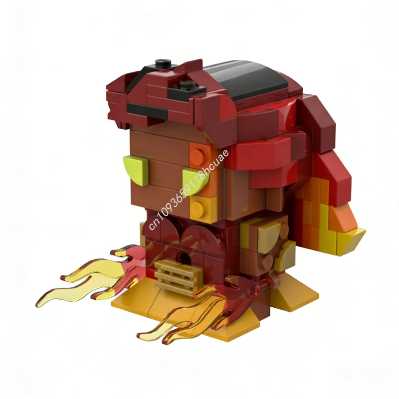 

212 шт. MOC Brickheadz пироманщик игральные кости трон модель строительные блоки рождественские подарки архитектурные игрушки DIY творческая идея образование