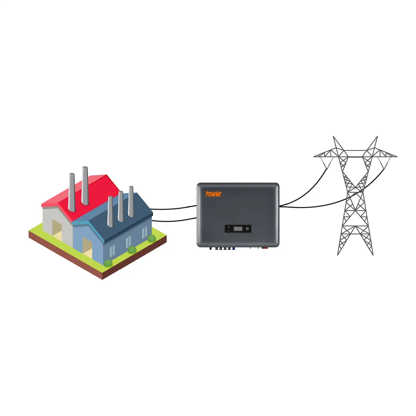 SOLXPOW X3 Series On-Grid/Off-Grid 12KW 20KW Built 2 MPPTs Three-Phase Out-Put Solar Hybrid Inverter Fit For Lithium Batteries