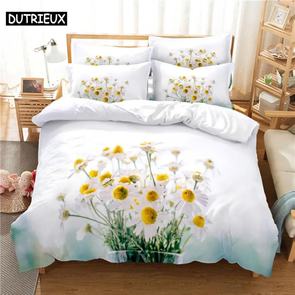 

Beautiful Flower Bedding Set Duvet Cover Set 3d Bedding Digital Printing Bed Linen Queen Size Bedding Set Fashion Design