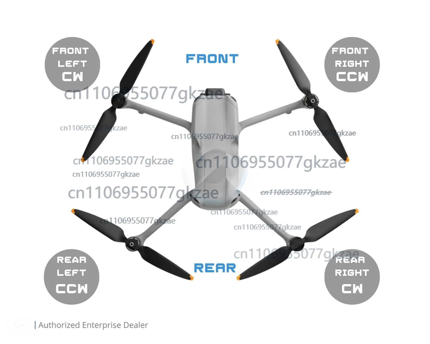 Used for Mavic Air 2/2S Propeller Base Plate (CW)