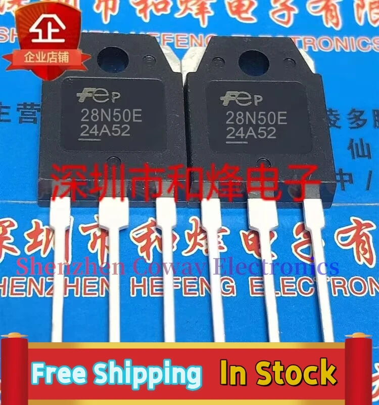 10PCS-30PCS  28N50E FMH28N50E TO-3P MOS 28A500V In Stock Fast Shipping