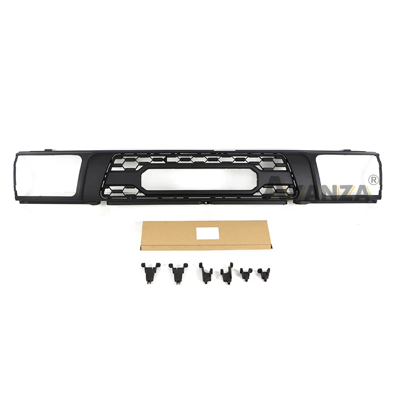 Grill TRD style with LED lights front bumper modification Racing grill Fit For Toyota 4RUNNER 1992 1993 1994 1995