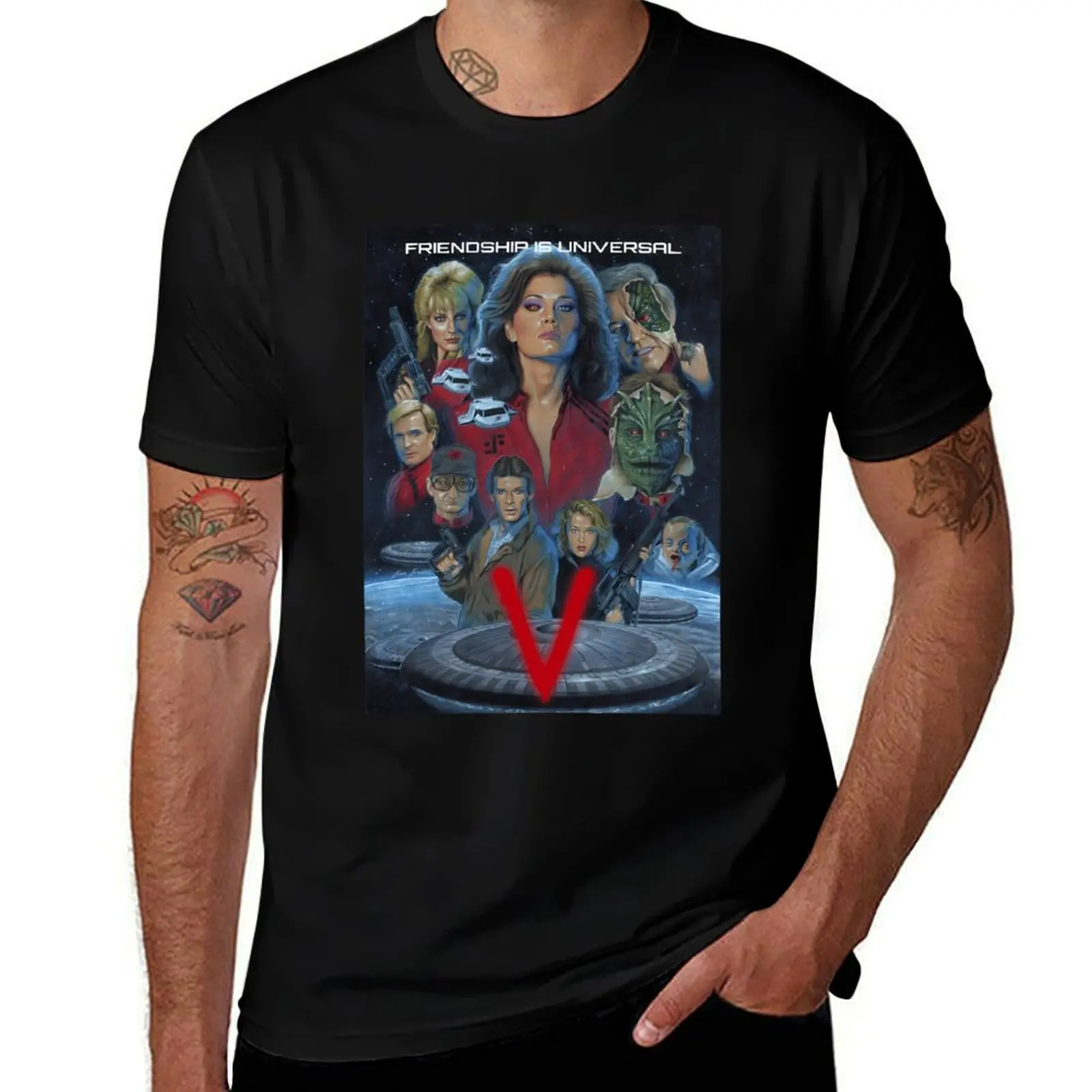 V Visitors T-Shirt t shirts for man graphic tees T-Shirt