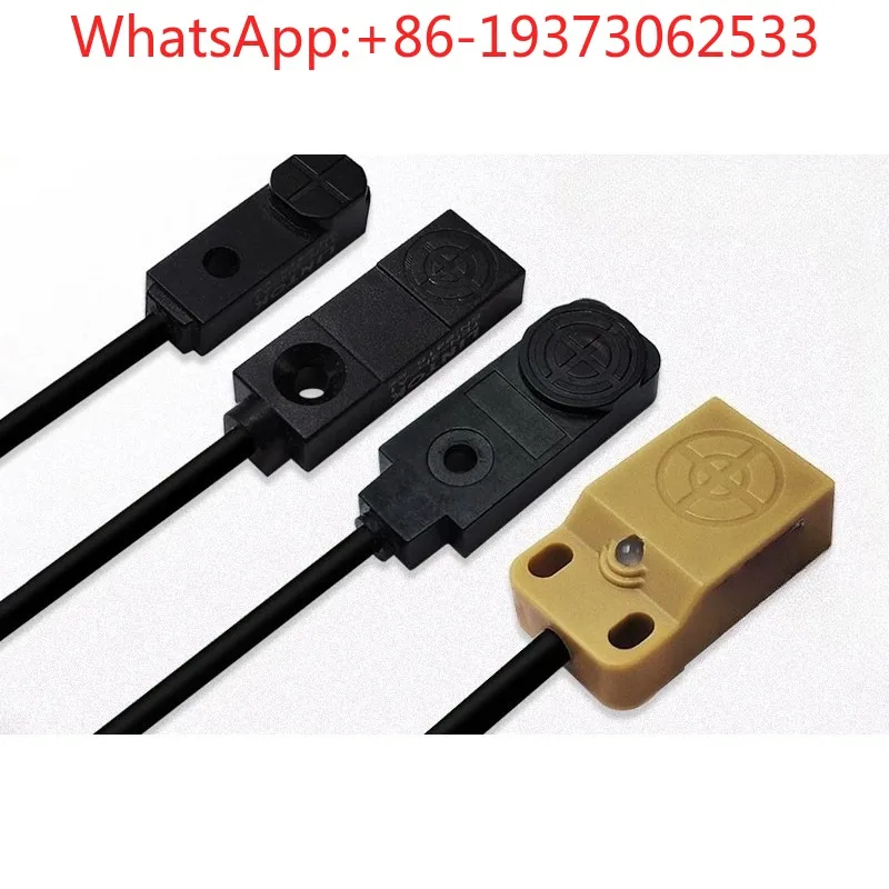 Square Proximity Switch Sensor Metal Induction Switch 24V Three-wire Four-wire NPN Normally Open and Normally Closed Waterproof