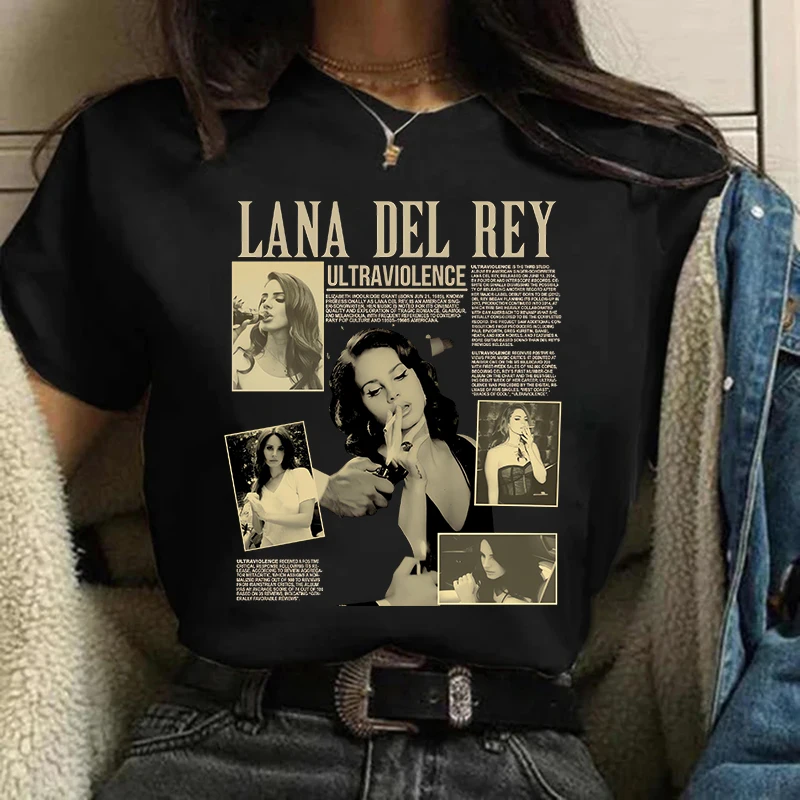 Neu in Lana Del Rey Ldr Segeln Grafiken T Shirt Harajuku Frauen Vintage Kurzhülse T-Shirt Streetwear Weibliche T-shirt