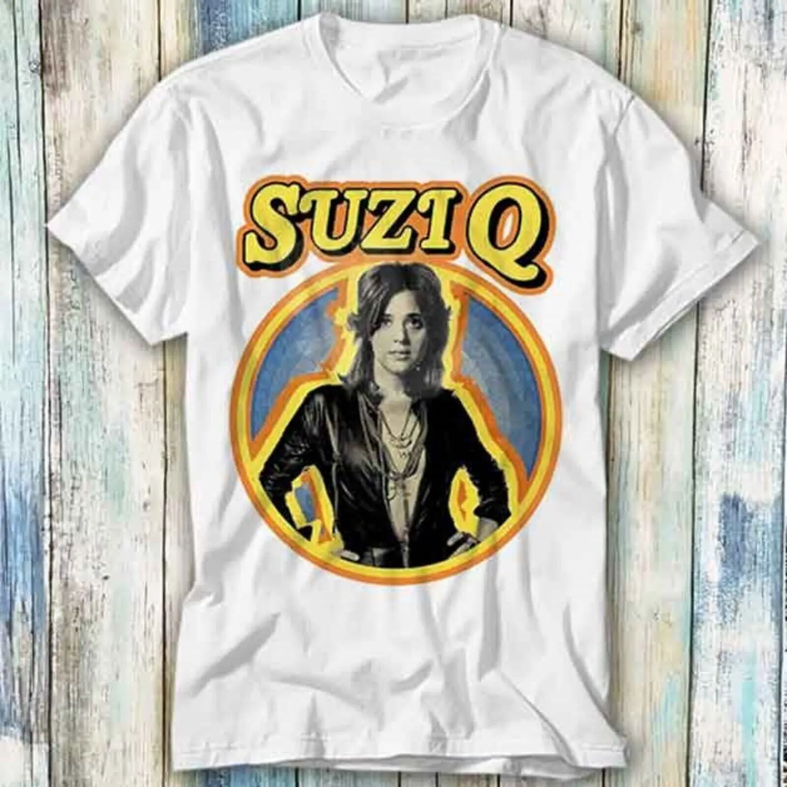 Suzi Quatro Queen T Shirt Meme Funny Top Style Gamer Movie Music