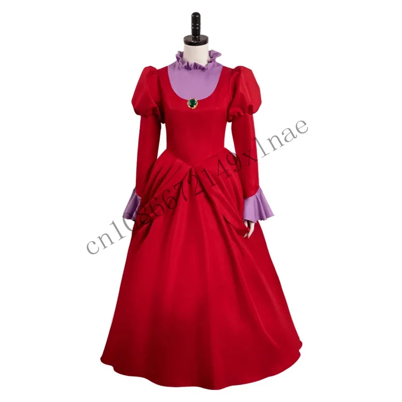 Lady Tremaine Cosplay Dress Fantasy Cartoon Movie Stepmother Disguise Costume Adult Women Roleplay Fantasia Outfits For Female C