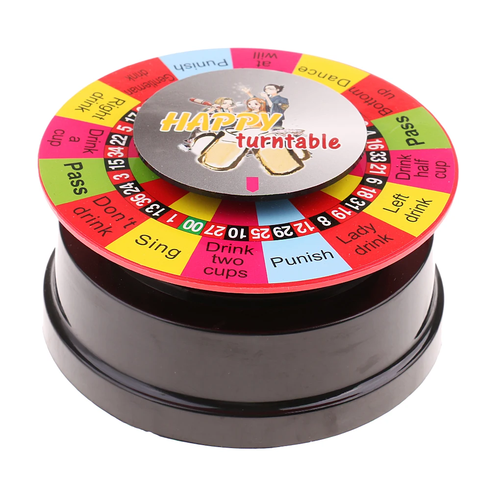 MagiDeal Electric Turntable Roulette Drinking Game   Wheel for Bar Pub Club KTV Friend Family Party Novelty Toy