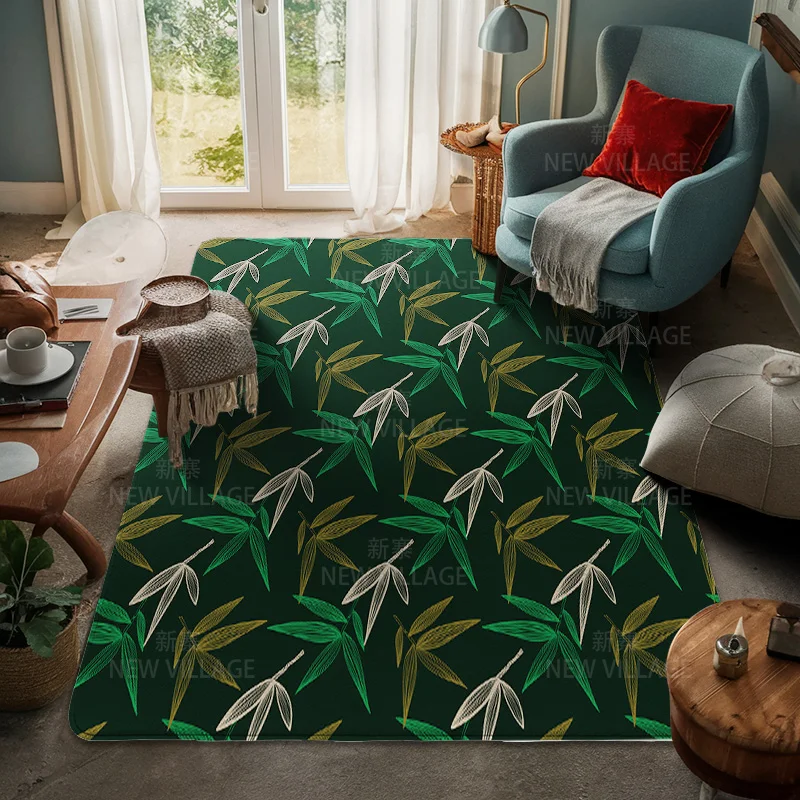 House entrance carpet Home door mat Room Bath Foot bathroom non-slip Kitchen water absorption rugs Modern Nordic boho plant view 6