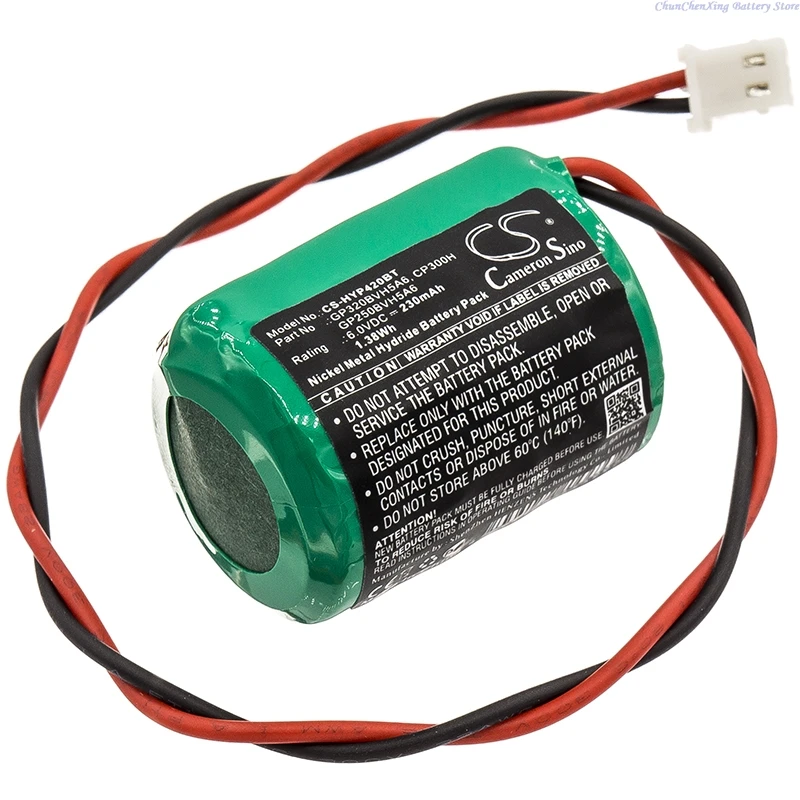 

6.0V 230mAh Alarm System Battery CP300H GP320BVH5A6 for Honeywell AG6/WB HWAG6S RESON8 8EP420 Risco Eurosec XS3D +TOOL