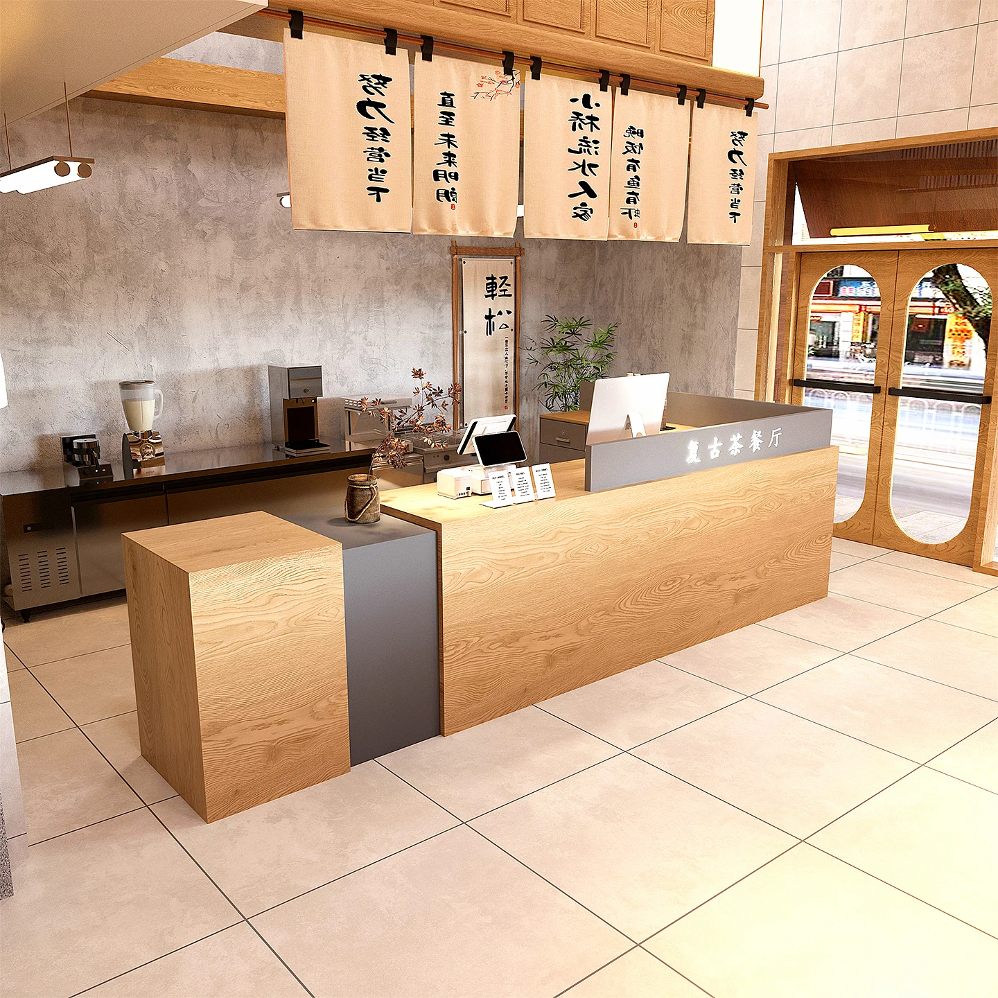 Bank Comptoir مكتب الاستقبال مقهى الإعلان منصة حامل قاعة الأعمال مكتب الاستقبال الأدراج الصغيرة Caisse الأثاث الفاخر