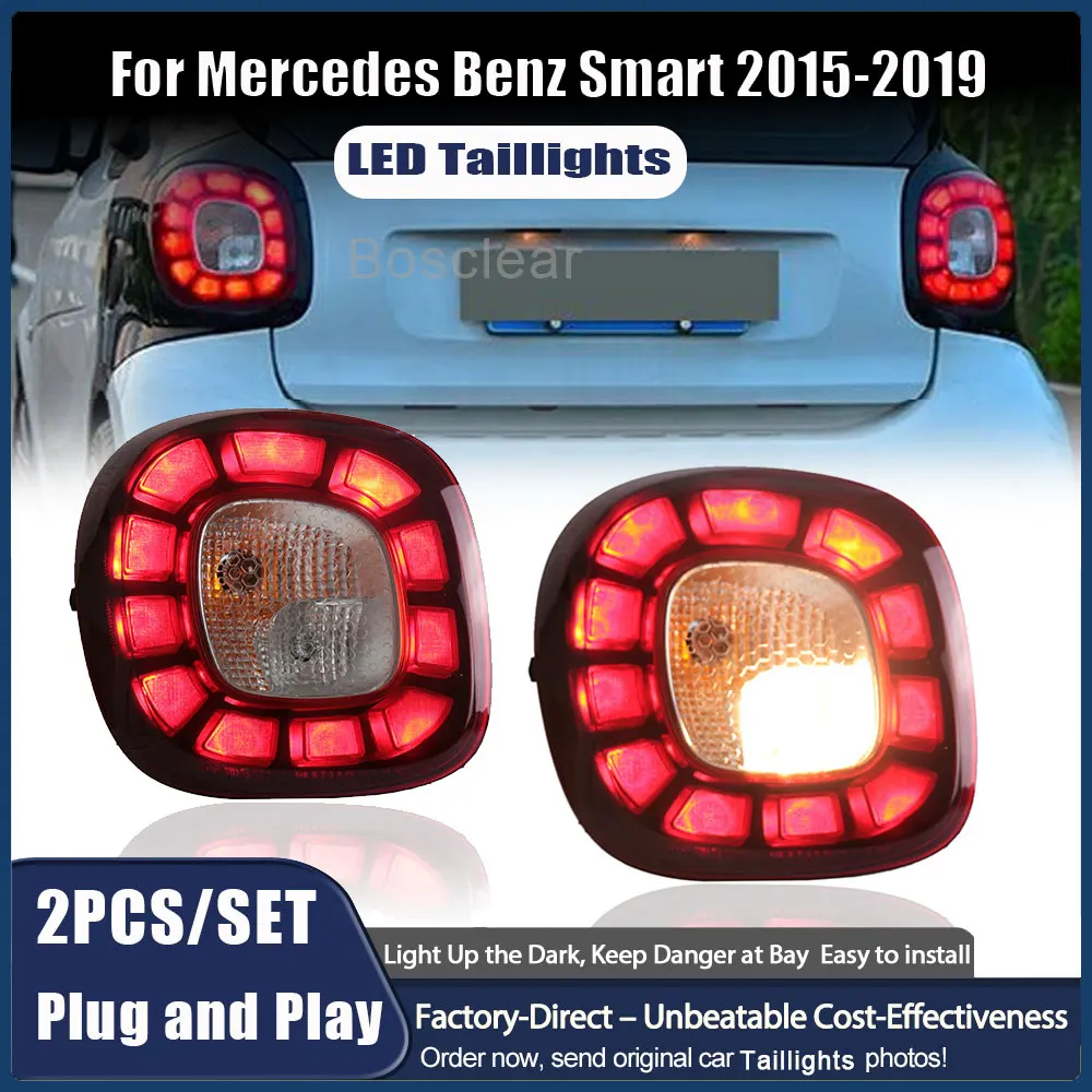 

Taillight Assembly Modified Led Running Lights Running Turn Signal Brake Fog Lights for Mercedes Benz Smart W453 2015 2016-2019