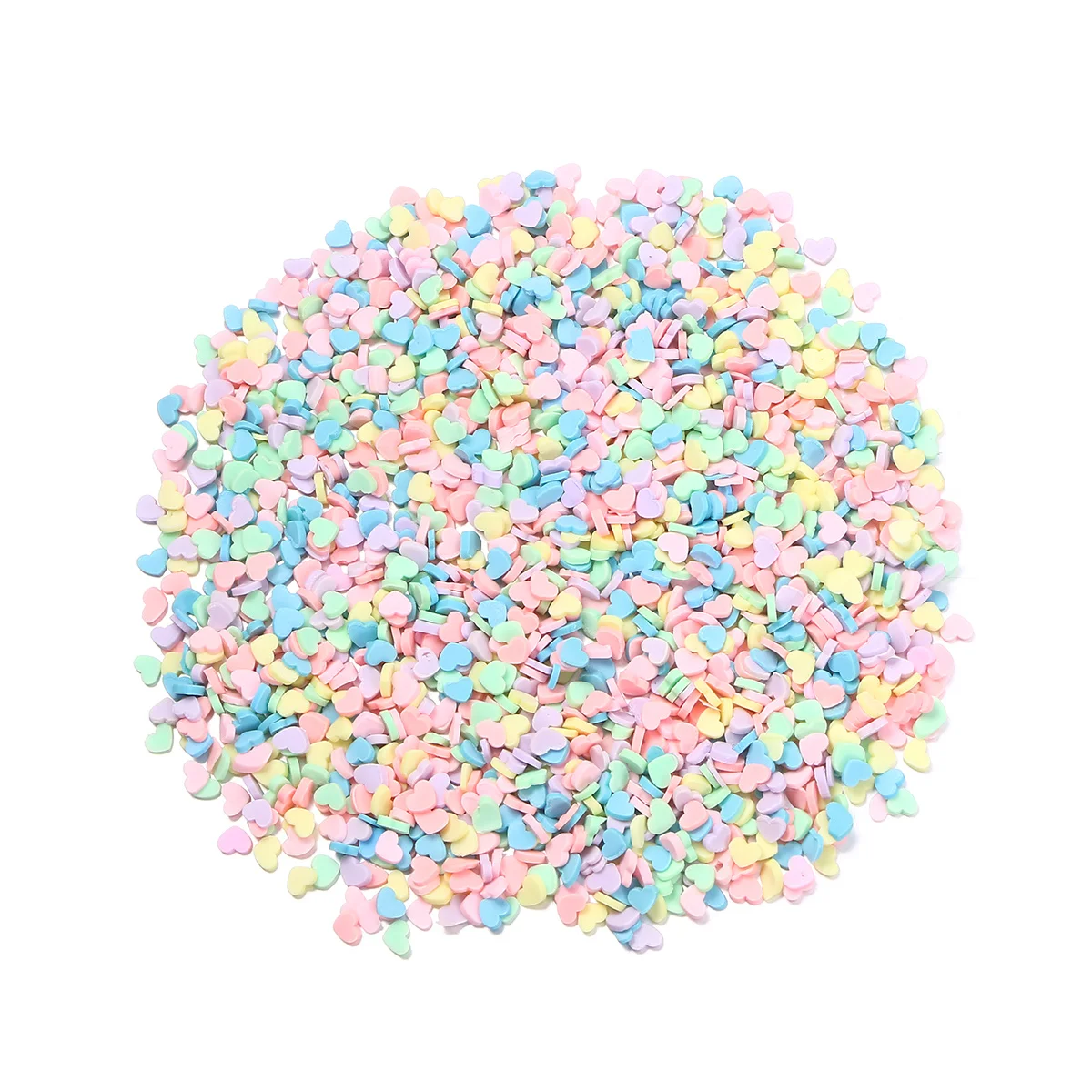 100 جرام حزمة مشرق اللون القلب الرشات خفيفة الوزن بوليمر كلاي حشو قطع DIY بها بنفسك سجل القصاصات الديكور مختلط اللون