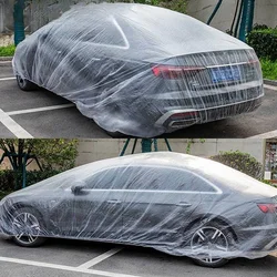Disposable Car Cover Indoor Dustproof PEVA Car Cover Transparent Soft Scratch-Free Auto Exterior Protector Universal