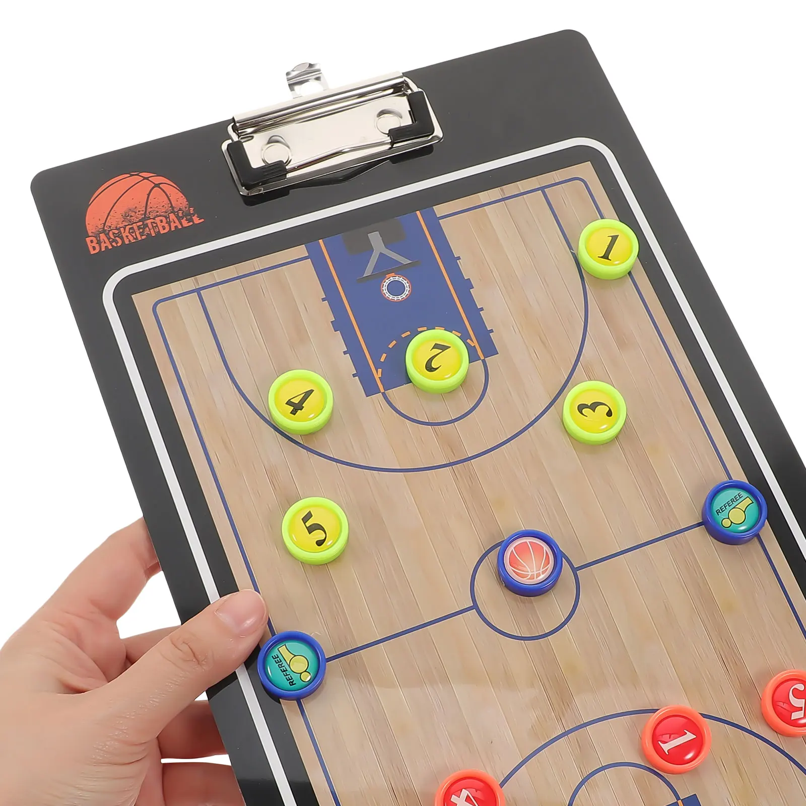 

Tactical Board Clipboard Dry Erase Whiteboard Reusable Two Basketball Whiteboard Sided Full Half Court