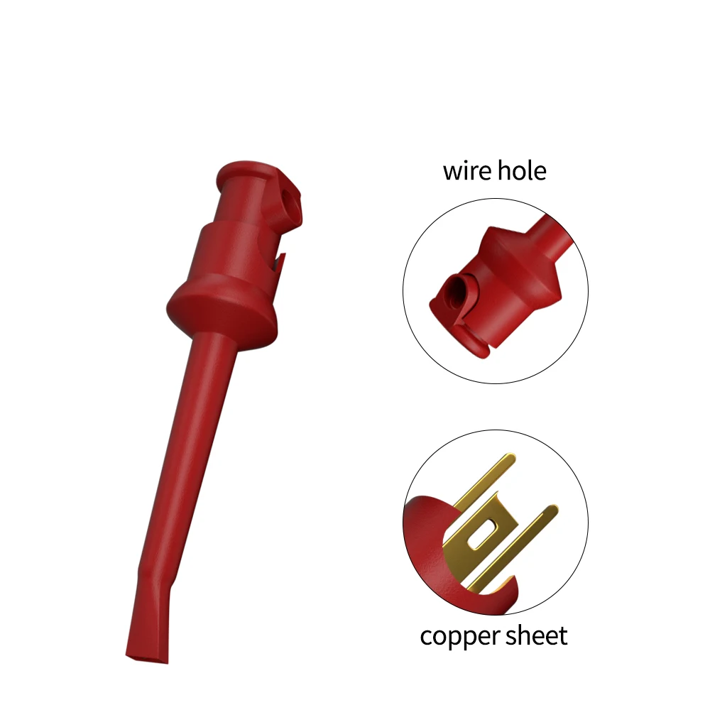High Quality Test Hook Clip Mini Grabber Electronic Test Accessories SMD IC Test Probe Clamps Welding Type