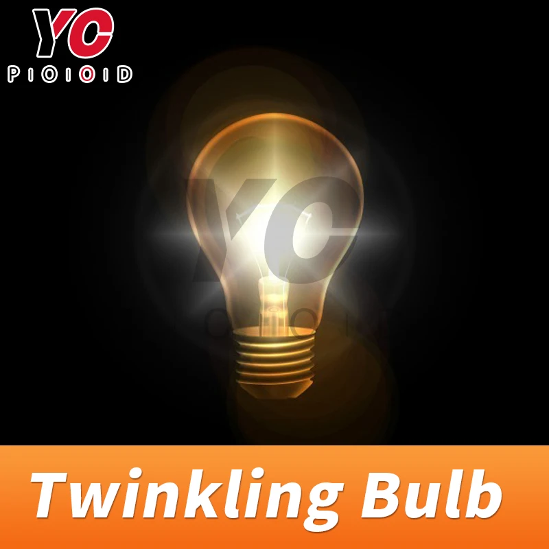 Escape Prop Talking Light Twinkling bulb Room Ecape props players find the clues by flashing bulb escape room gadget