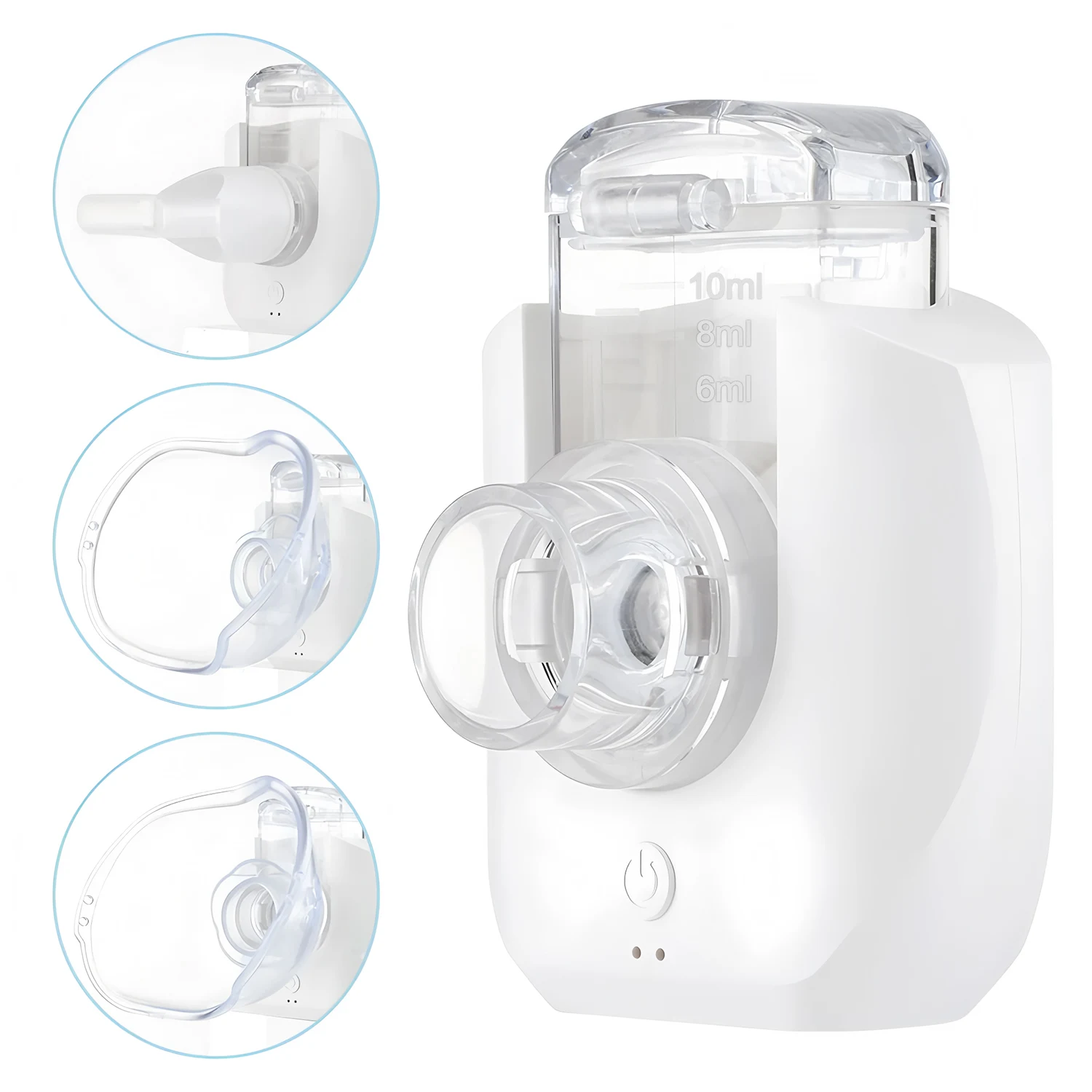 Mini nebulizador de inhalación portátil de mano, atomizador de malla, nebulizador, inhalador para niños y adultos ﻿