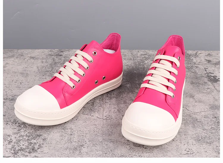 

High Quality Versatile Casual Fashion Comfortable Sneakers Men Women Low-top Leather Platform Sneakers
