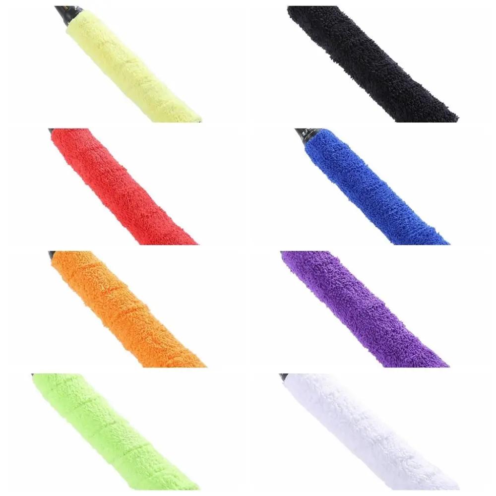 Anti-SLIP Over Grip Sweatband ดูดซับเหงื่อ Breathable เหงื่อ Band Grip เทปผ้าเช็ดตัวนุ่มตกปลา Rod Overgrips ไม้เทนนิส