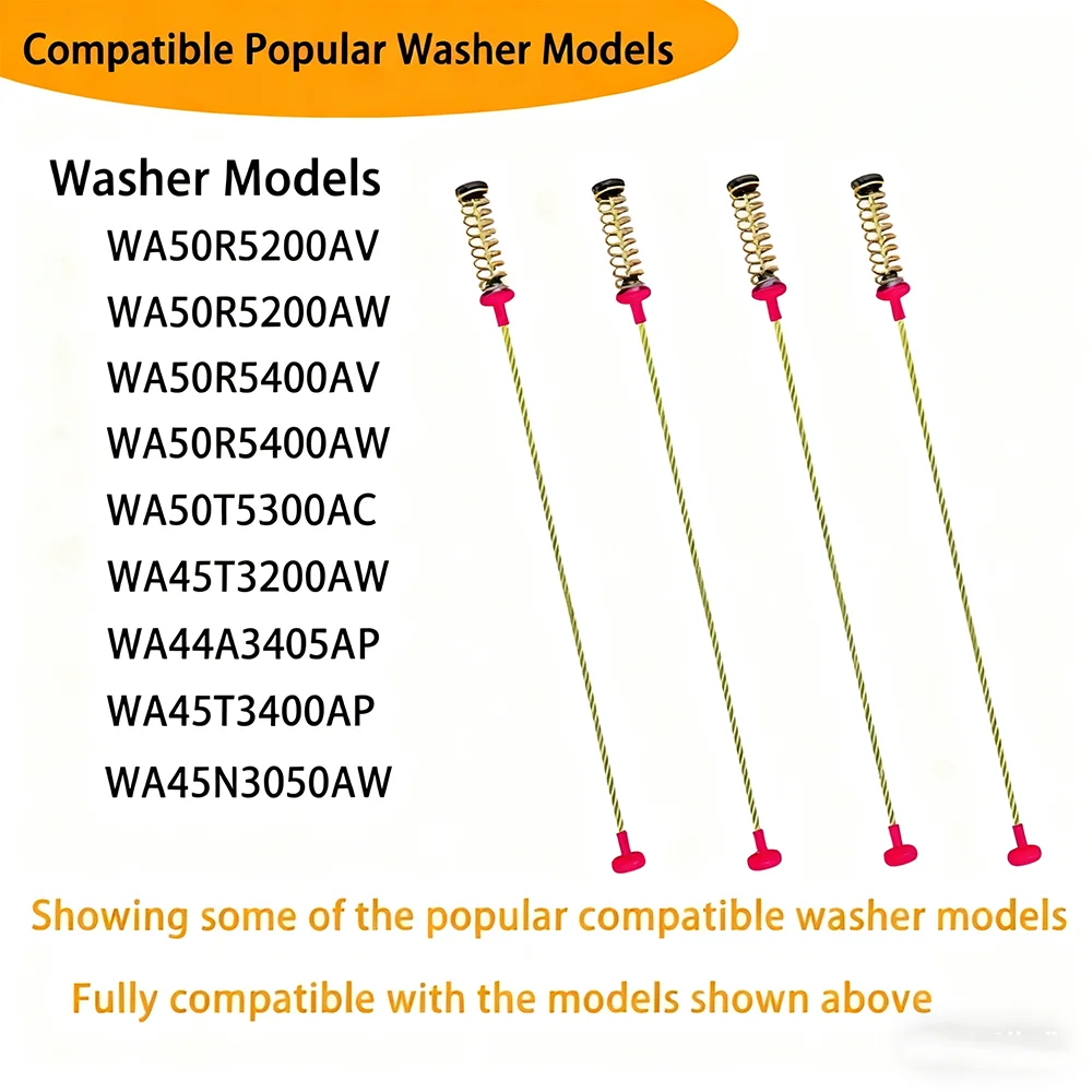 4PCS Washing Machine Suspension Rod And Spring Assembly Kit DC97-16350U DC97-16350E DC97-16350S DC97-16350T Boom Balance Bar