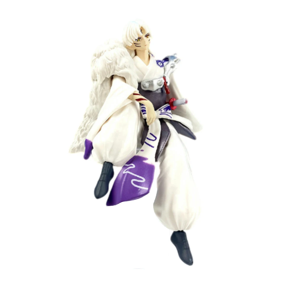 14cm InuYasha Anime Figure Kingdom Miyagako Sesshomaru Action Figure 1514# Sesshoumaru/1300# Inuyasha Figure Model Doll Toys