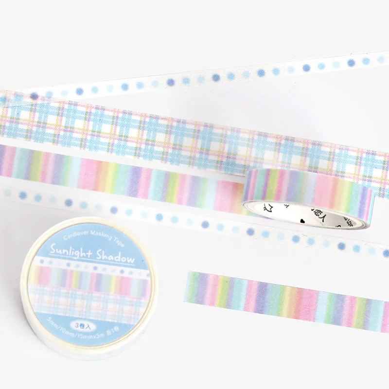 

Набор из 4 декоративных клейких лент «Весеннее поле» для скрапбукинга и джанк-журналов, японские стикеры-маскировочные ленты