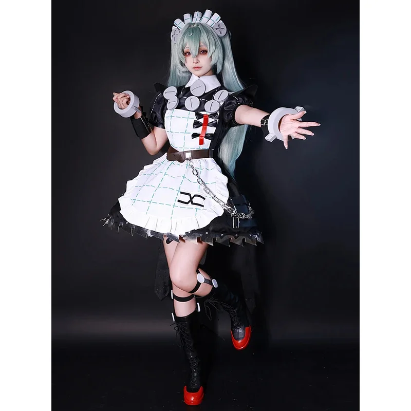 Juego Zenless Zone Zero Cosplay Victoria limpieza Corin Wickes disfraz Linda peluca de sirvienta uniforme carnaval fiesta falda gótica
