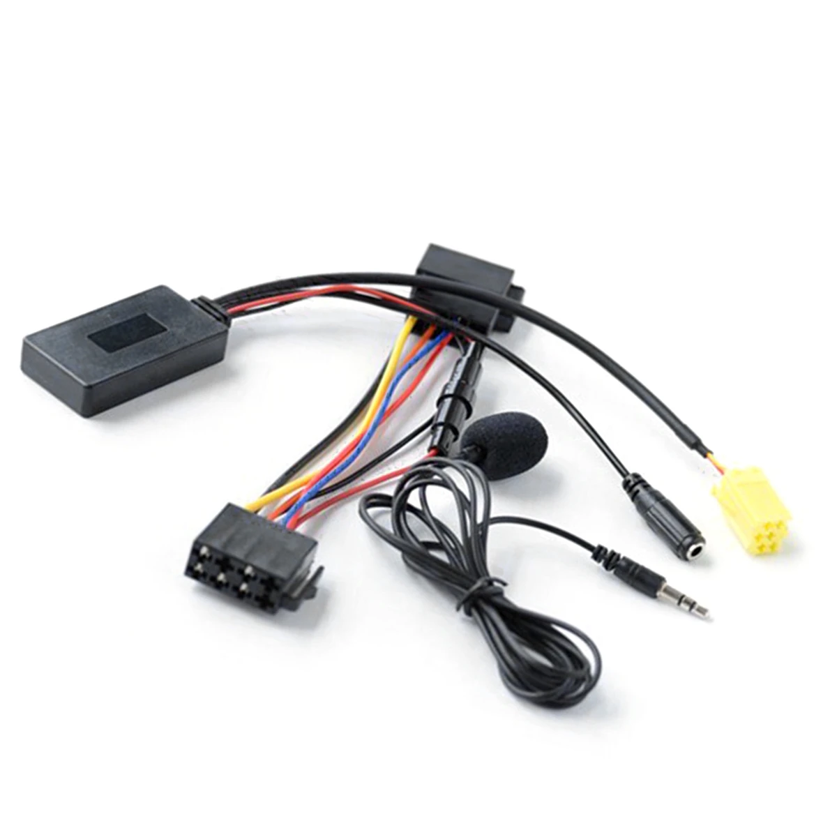 Adaptateur audio Bluetooth pour voiture, 6 broches, micro mains libres, câble AUX, pour Romeo 159 Fiat 500 LANCIA Musa Benz Smart Fortwo