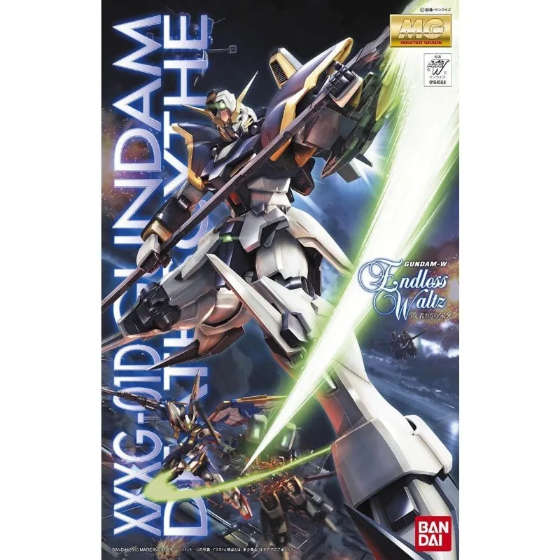 BANDAI MG 1/100 XXXG-01D DEATH SCYTHE Figur Aksi EW Mobile Suit Gundam W Mainan Kit Model Anime untuk Hadiah Anak Laki-laki untuk Anak Laki-laki