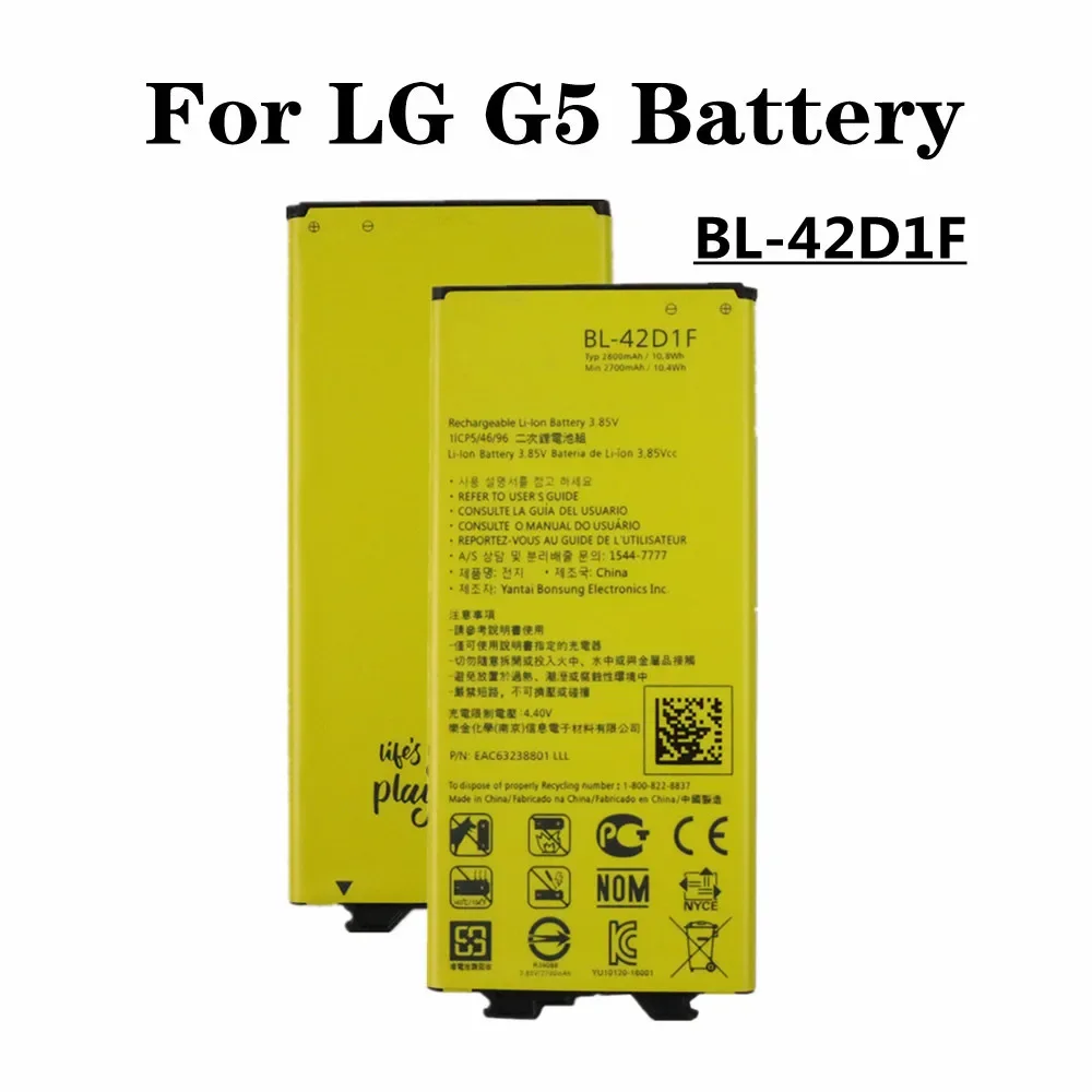 BL42D1F BL-42D1F Высококачественный аккумулятор для LG G5 H820 H830 H831 H840 H850 H868 H860N H960 VS987 US992 LS992 F700 S F700K Аккумулятор