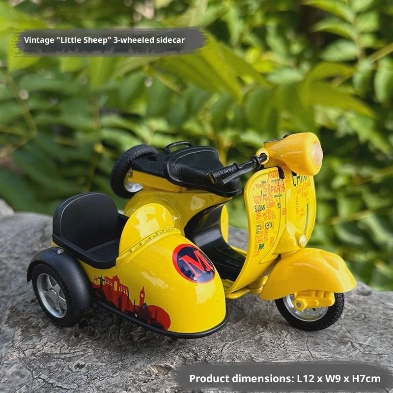 Alliage ATV quatre roues moto modèle Vintage côté par côté Trike jouet Tuk-Tuk Thai trois roues voiture télécommande jouet