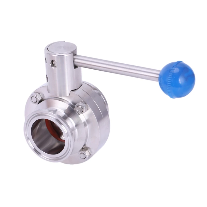 

Promotion! 1-1/2Inch 38Mm Sus304 Stainless Steel Sanitary 1.5Inch Tri Clamp Butterfly Flow Control Valve Homebrew Beer Dairy Pro