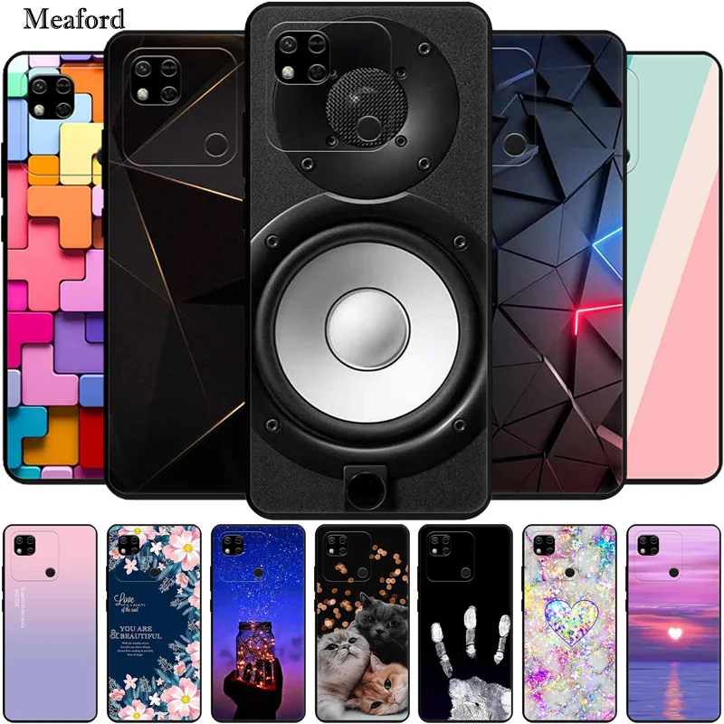 For Redmi 10A Case Luxury Silicone TPU Soft Phone Back Cover Case For Xiaomi Redmi 10A 10 A Funda 220233L2 Capa Smartphone Coque