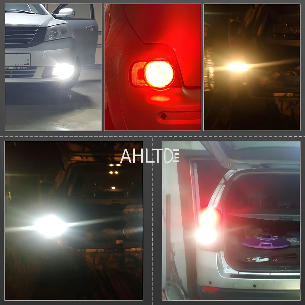 1/2/4pc Ba15s P21w 1156 1157 Bay15d P21/5w Car Led Bulb 3030smd Ultra Bright Car Reverse Brake Turn Signal Lamp Red White Yellow