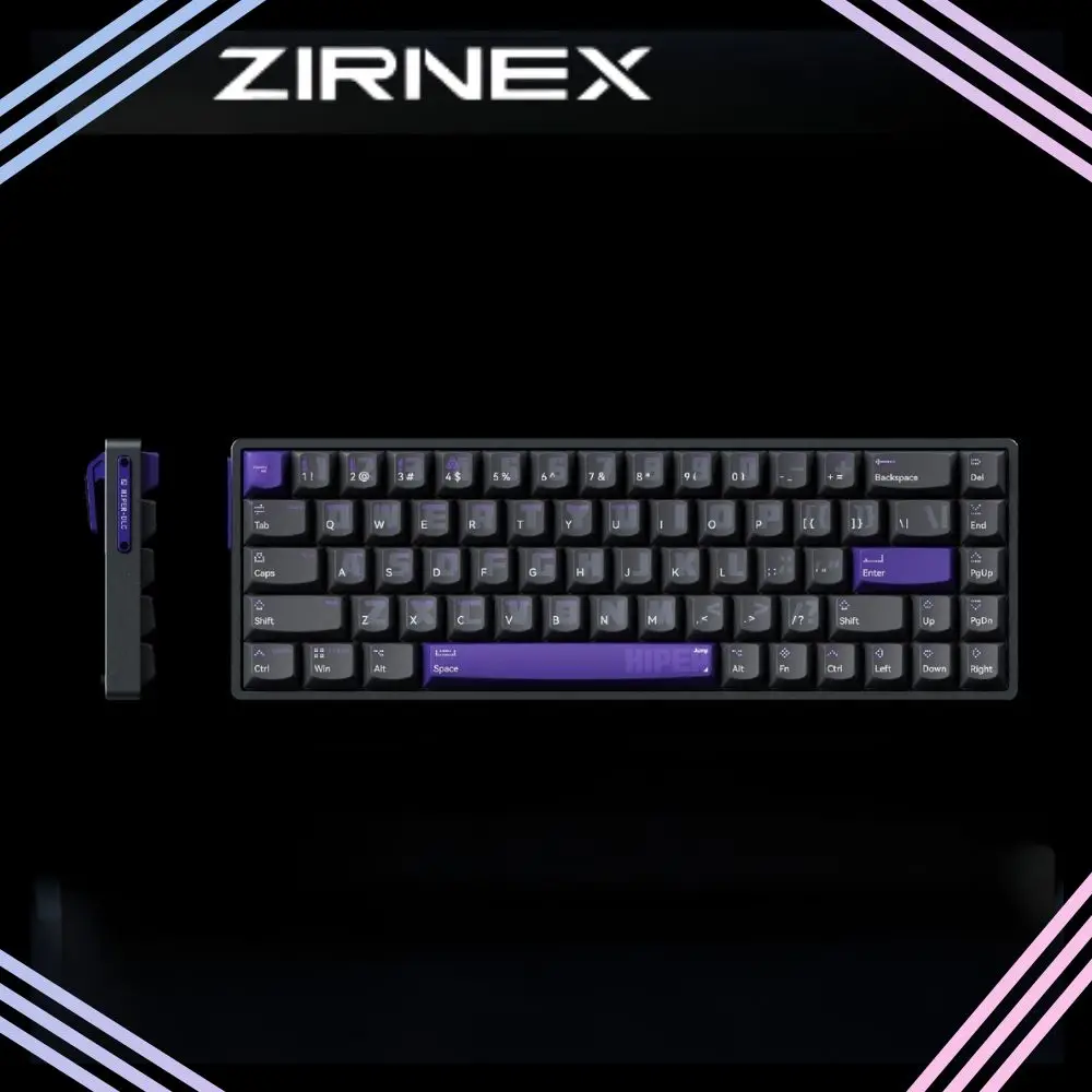 

ZIRNEX HIPER68-ML All-aluminum Short Magnetic Switch Keyboard Wired RGB Light Gaming Keybord Custom For PC Gamer Accessories