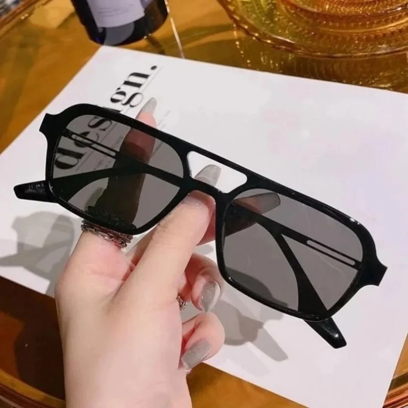 

Fashion Women's Square Grey Retro Sunglasses Travel Mountaineering Sunscreen Sunglasses Daily Street Casual Wear Accessories