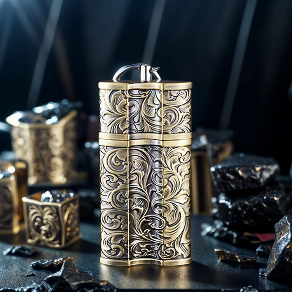 

Mini Portable Ashtray with Carabiner Outdoor Cigarette Holder Fireproof Cigarette Ashtray Pull Out Ashtray for Men Fathers