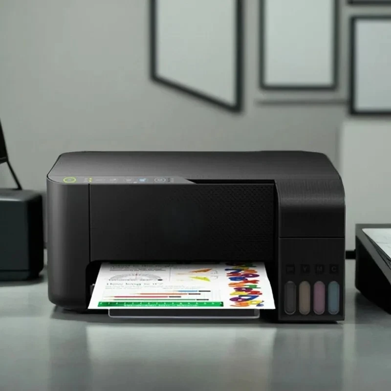 New 4 Colors A4 All-in-One Dye Ink Tank Home Office Printer view 4