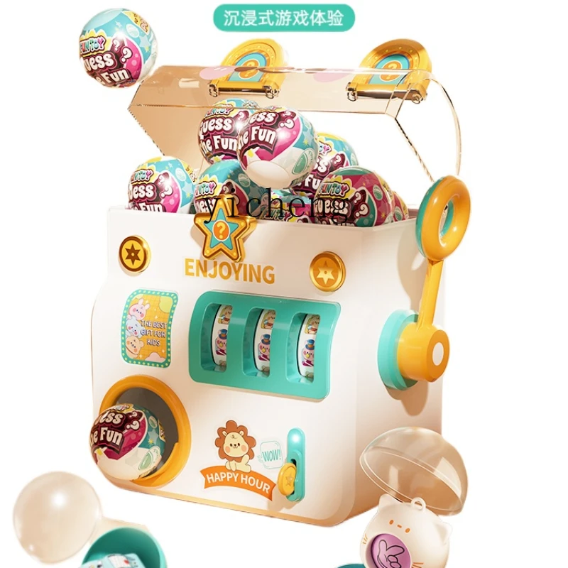 Xl Kinderen Ei Draaiende Machine Puzzel Ei Capsule Speelgoed Loterij Machine Elektrische Speelgoed Cadeau Kraan Machine