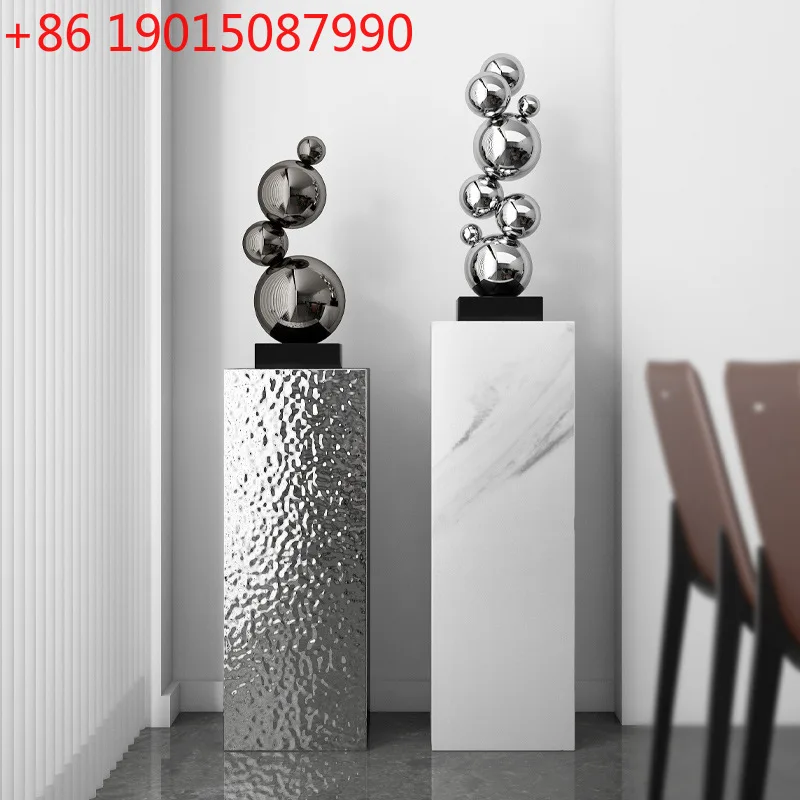 

Легкий роскошный высококачественный геометрический орнамент из нержавеющей стали для дома, гостиной, ТВ-шкафа, модель украшения комнаты